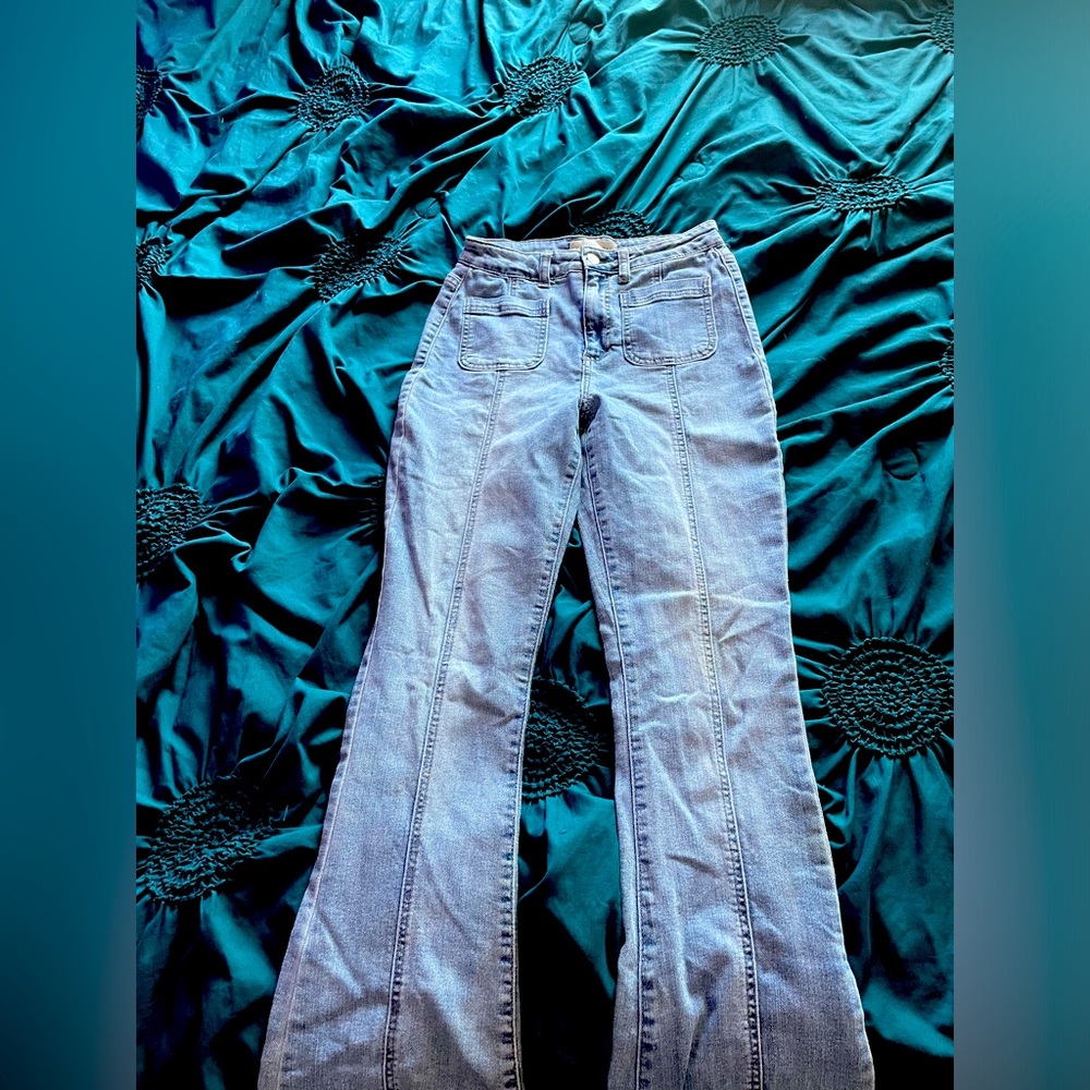Light Blue Vanilla Star, Flare bottom jeans, size 10